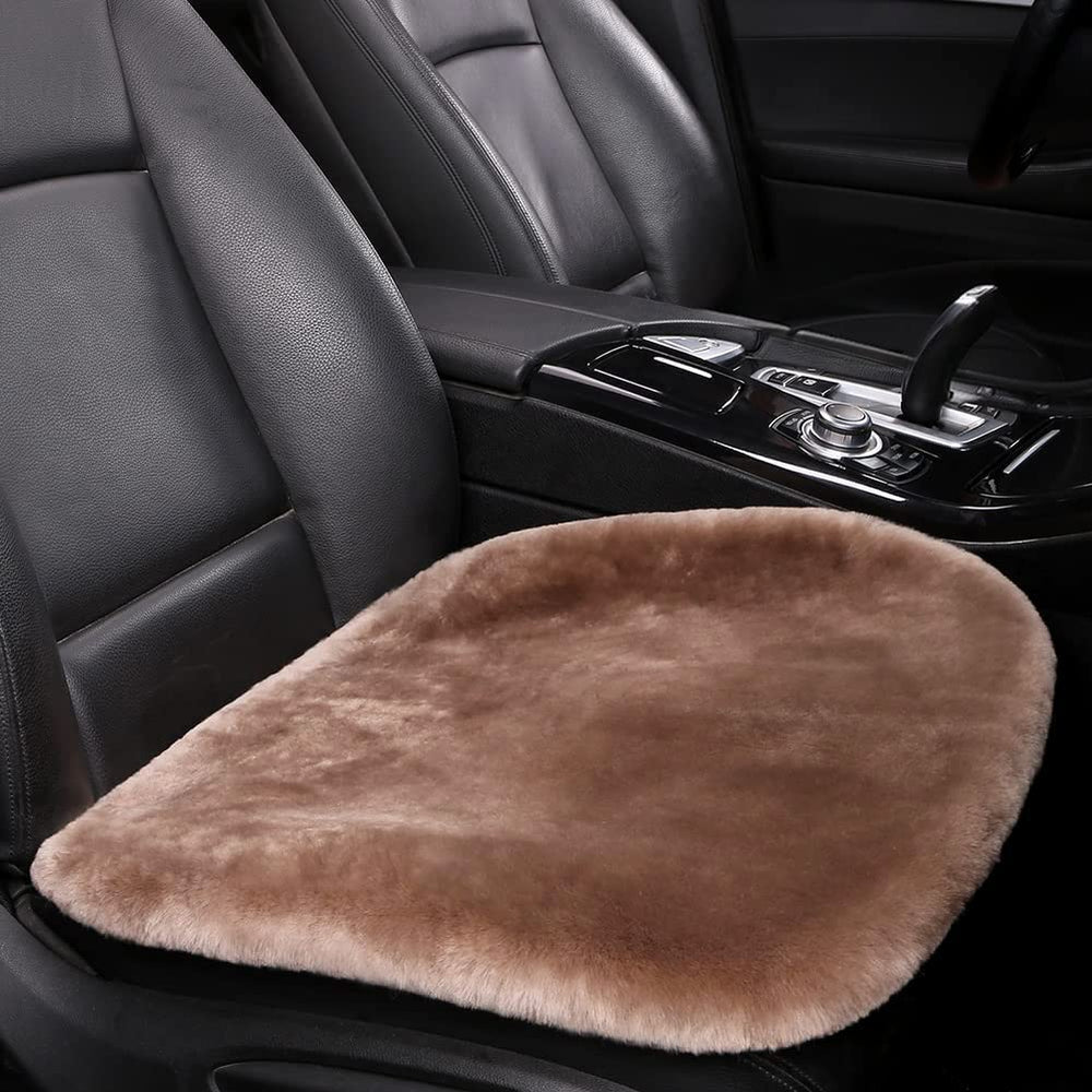 CALORA_ Premium Schapenvacht Pluche Autostoel Kussen