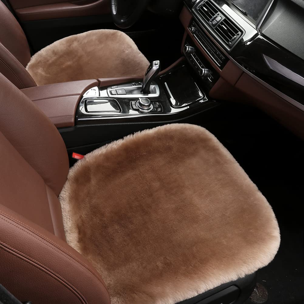 CALORA_ Premium Schapenvacht Pluche Autostoel Kussen