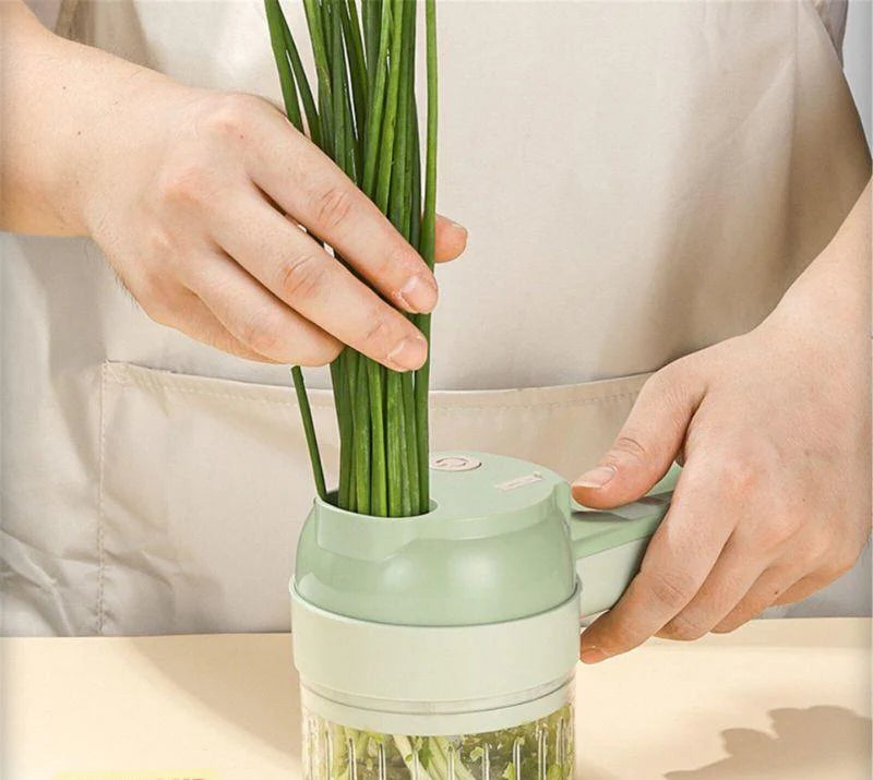 CALORA_ Kitchora | Multifunctionele Elektrische Groentesnijder Set