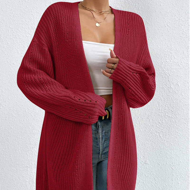 Casual Gebreide Cardigan met Lange Mouwen