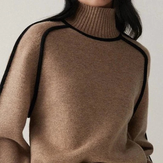 CALORA_ Fundira | Elegante Sweater met hoge hals