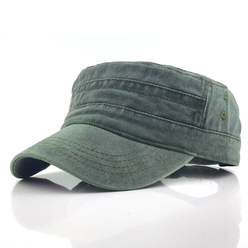 CALORA_ Heren Retro Army Pet met Klassiek Militair Ontwerp en Modernen Accenten