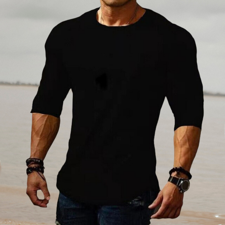 CALORA_ Vincenzo & Co | Slim fit stretch shirt met lange mouwen