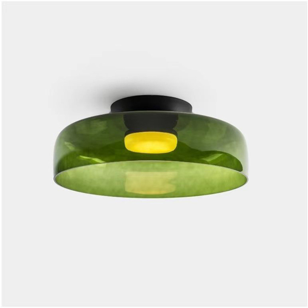 CALORA_ Middeleeuwse Flush Mount Glazen Plafondlamp - D42 x H11cm, D40 x H18cm, D42 x H26cm