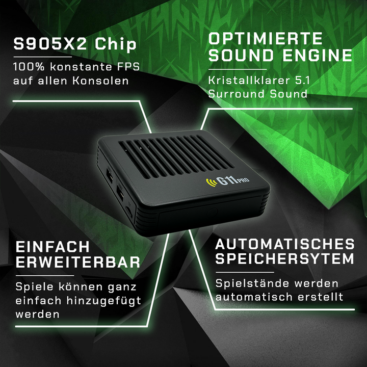 CALORA_ Gamexcape G11 Pro | Retro Gameconsole met Controllers