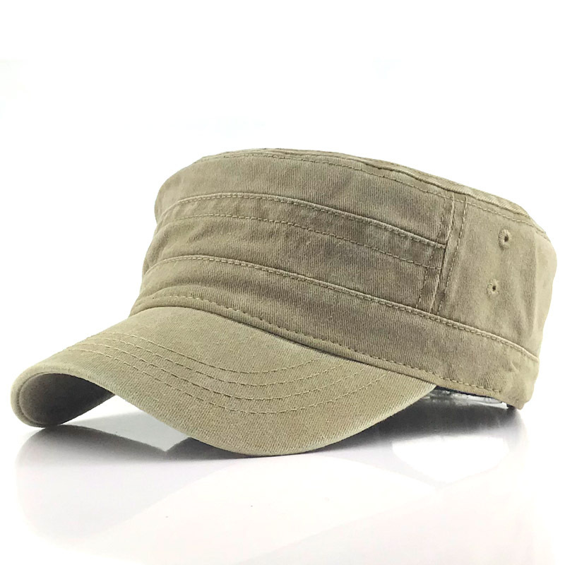 CALORA_ Heren Retro Army Pet met Klassiek Militair Ontwerp en Modernen Accenten