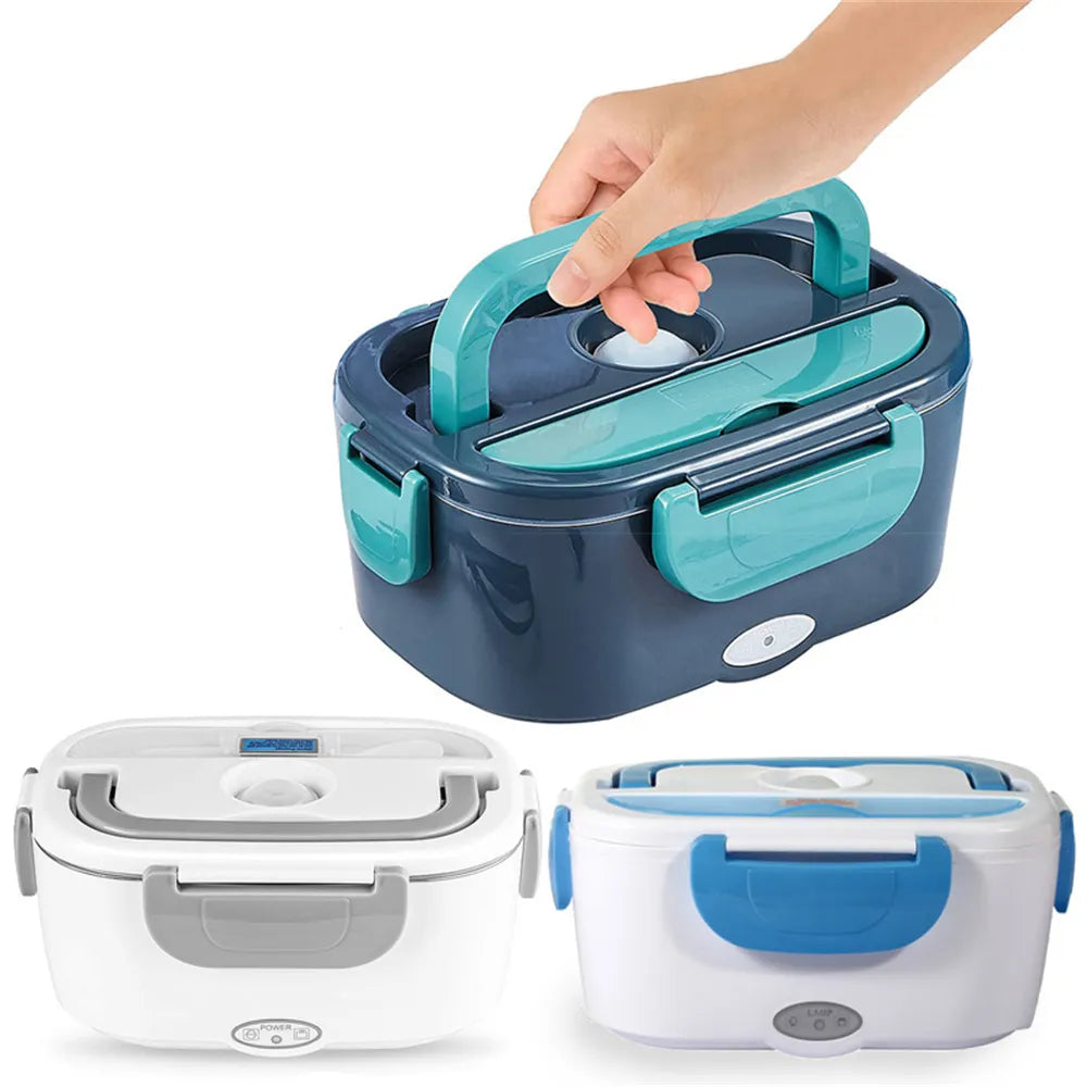 CALORA_ FreshPrep | 2-in-1 RVS Verwarmbare Lunchbox - 1.5L - voor onderweg