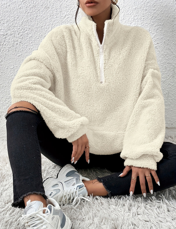 Hania | Fluffy fleece trui