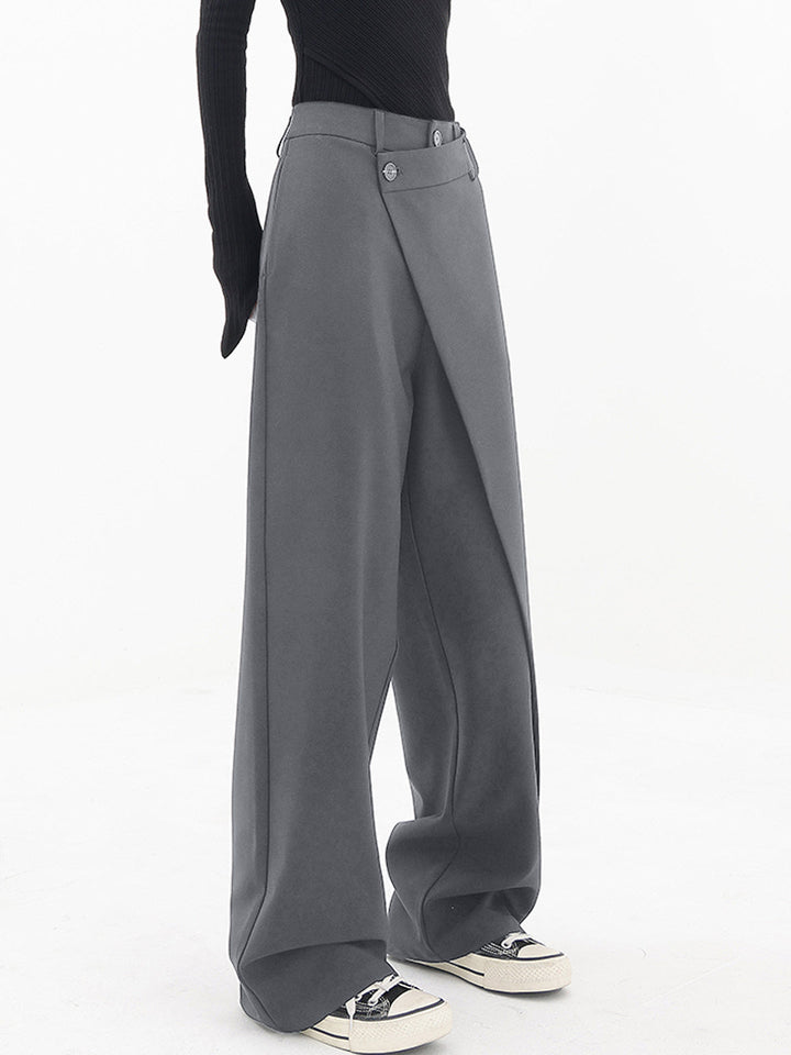 Sorelle | Asymmetrische gelaagde knoop wijde pijpen Pantalon