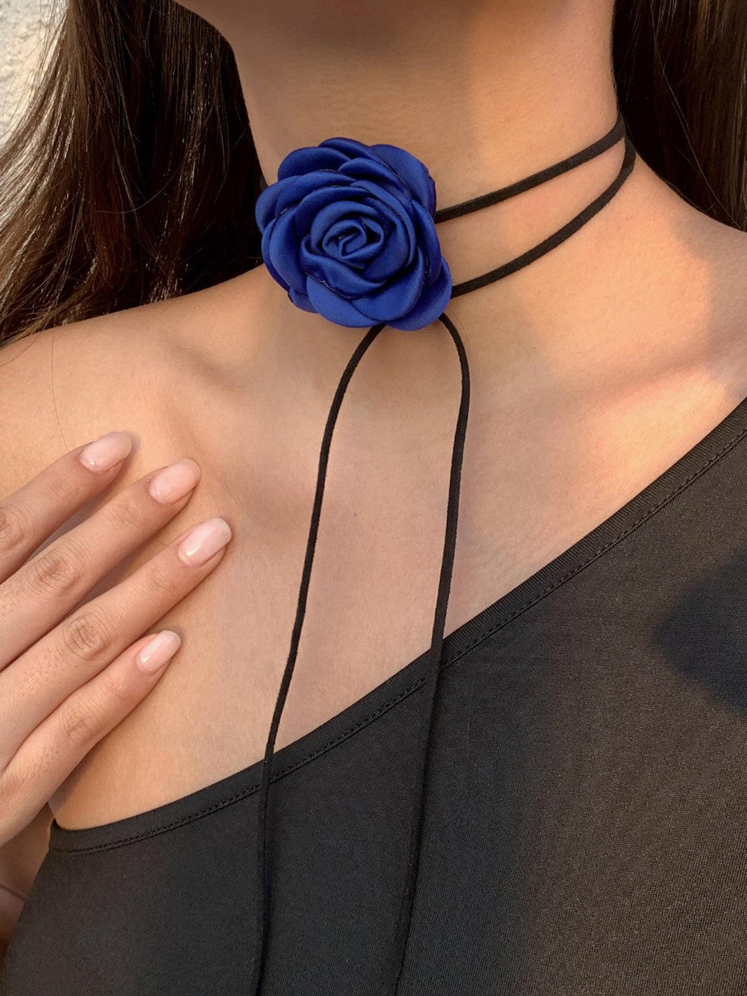 Elegante Bloem Choker Ketting