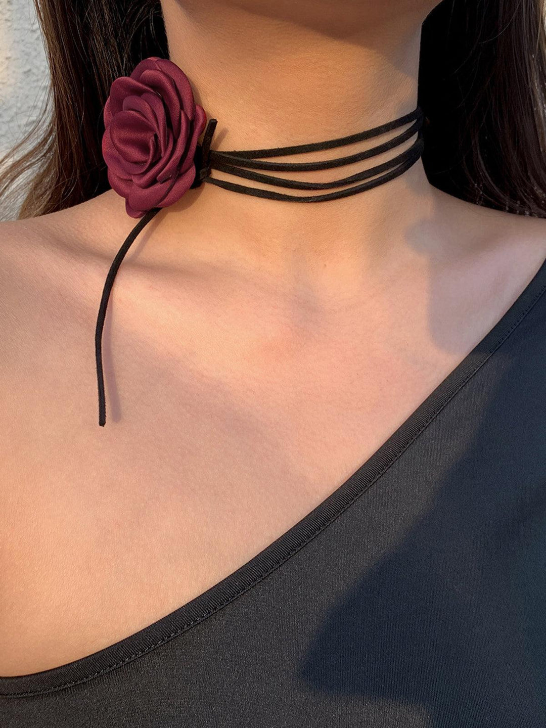 Elegante Bloem Choker Ketting