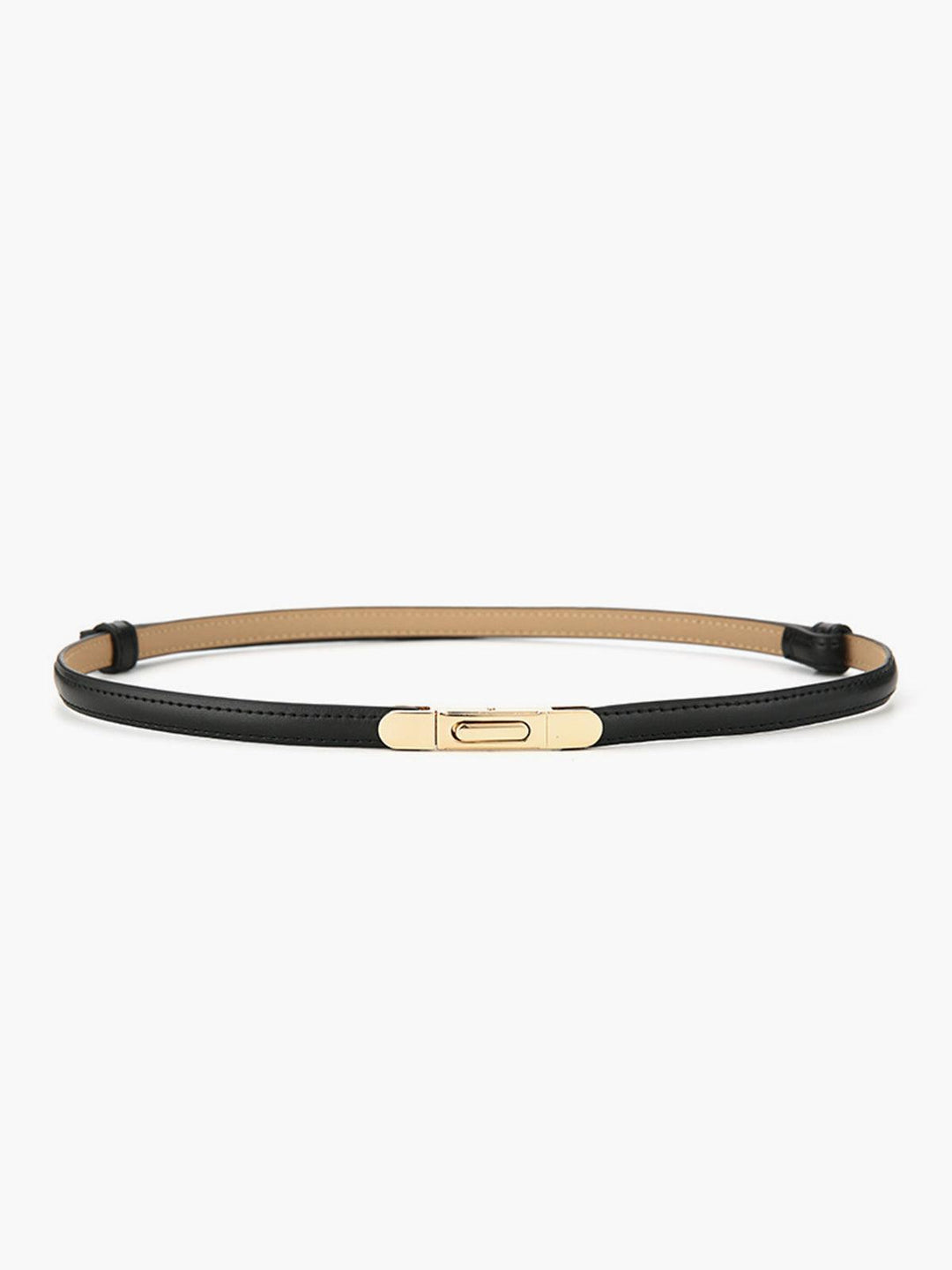 CALORA_ Verstelbare Slanke Leren Riem voor Elegante Outfits