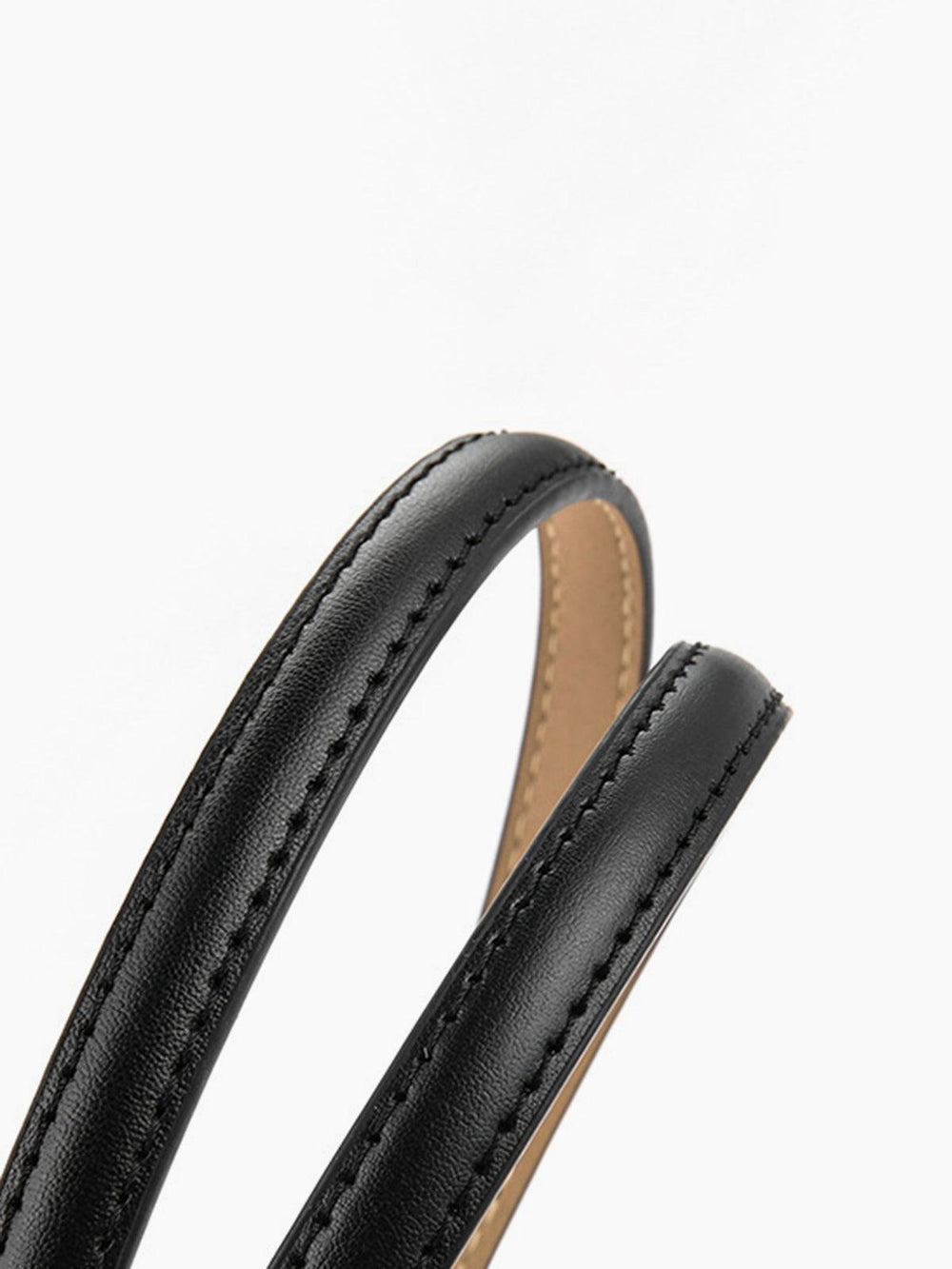 CALORA_ Verstelbare Slanke Leren Riem voor Elegante Outfits