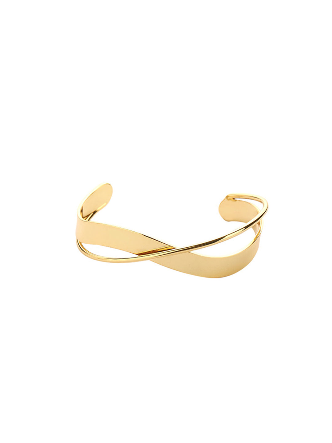 Lunara | Eenvoudige platte gouden armband