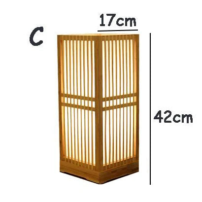 CALORA_ Kiyomi Japanse Stijl Lamp - Zen-inspiratie en Natuurlijke Materialen