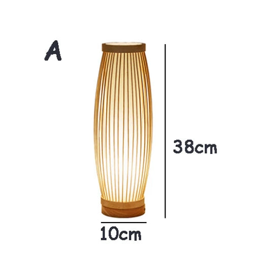 CALORA_ Kiyomi Japanse Stijl Lamp - Zen-inspiratie en Natuurlijke Materialen