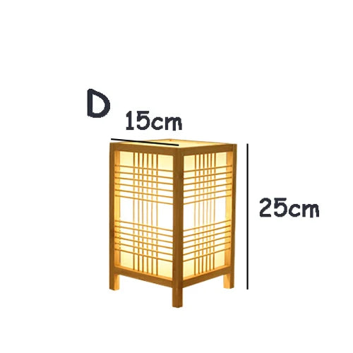 CALORA_ Kiyomi Japanse Stijl Lamp - Zen-inspiratie en Natuurlijke Materialen
