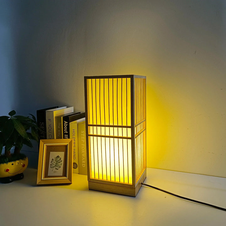CALORA_ Kiyomi Japanse Stijl Lamp - Zen-inspiratie en Natuurlijke Materialen