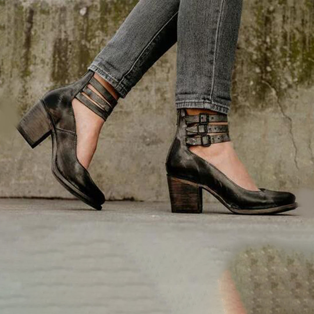 CALORA_ Comfortabele en Stijlvolle Dames Sandalen met Hak voor de Zomer en Lente