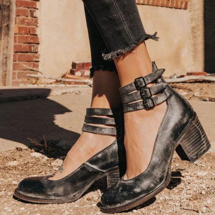 CALORA_ Comfortabele en Stijlvolle Dames Sandalen met Hak voor de Zomer en Lente