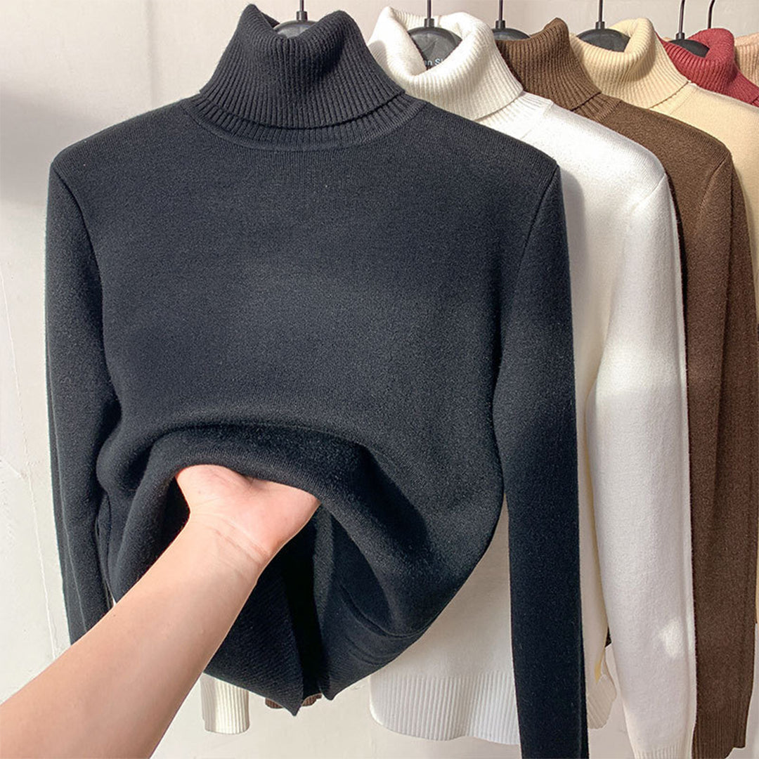CALORA_ Veer | Dames herfst- en wintertrui met coltrui