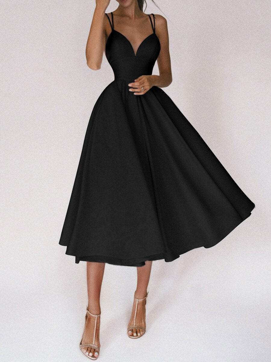 Noéla | Elegante Midi V-hals Jurk