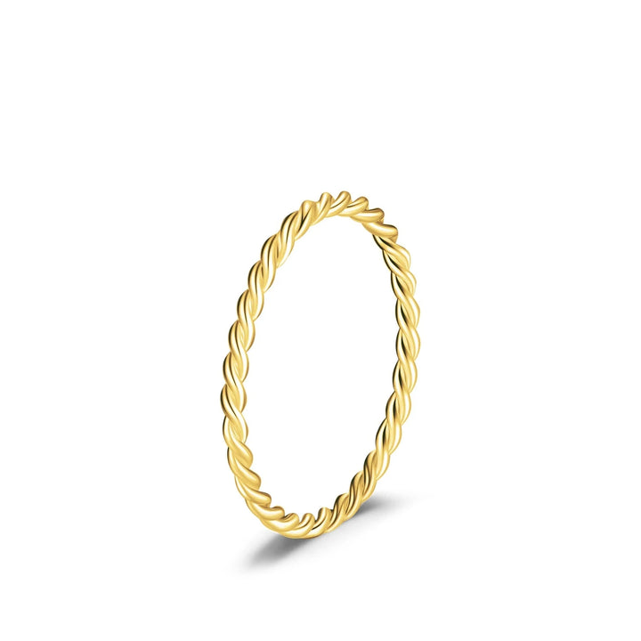 CALORA_ 925 Sterling Silver Minimalistische Draaibare Stapelbare Mode Ring