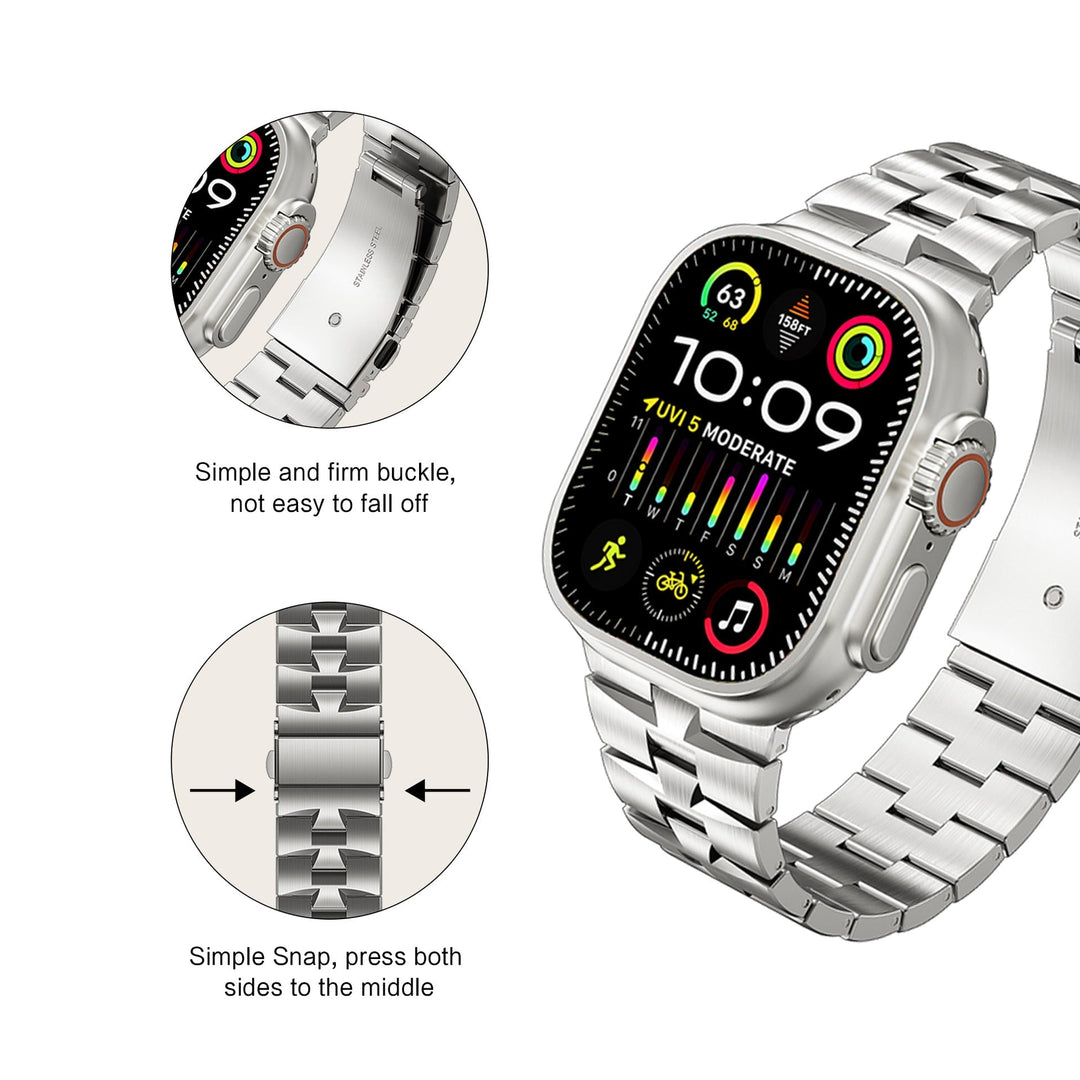 CALORA_ AW-22 Roestvrijstalen Horlogeband Voor Apple Watch Ultra