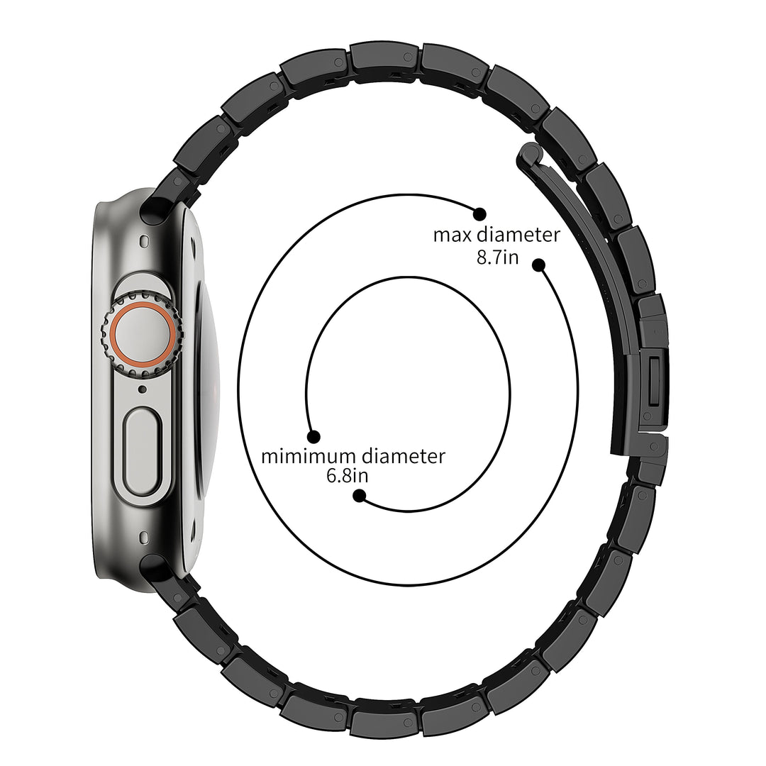 CALORA_ AW-22 Roestvrijstalen Horlogeband Voor Apple Watch Ultra