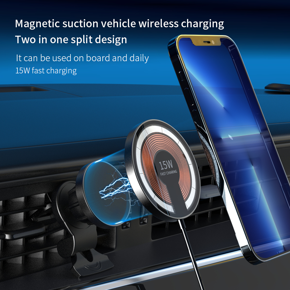 CALORA_ Afneembare 2-in-1 Auto Magnetische Oplader met Snellader Functie