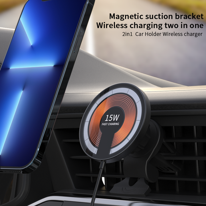 CALORA_ Afneembare 2-in-1 Auto Magnetische Oplader met Snellader Functie