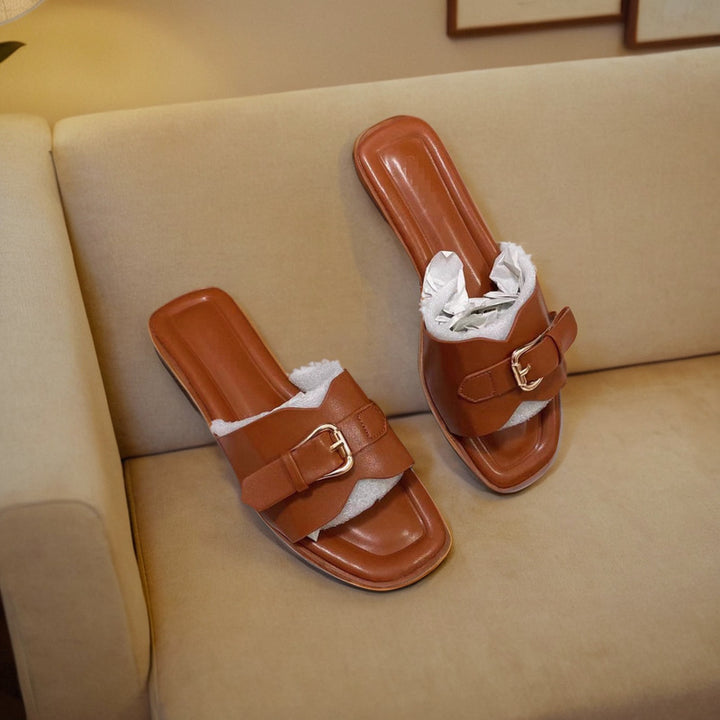 CALORA_ Afrikaanse Elegante Vrouwelijke Flat Slippers