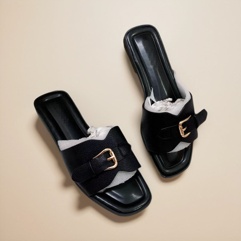 CALORA_ Afrikaanse Elegante Vrouwelijke Flat Slippers