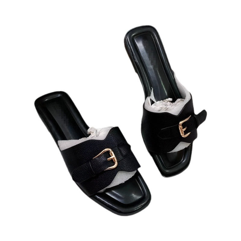 CALORA_ Afrikaanse Elegante Vrouwelijke Flat Slippers