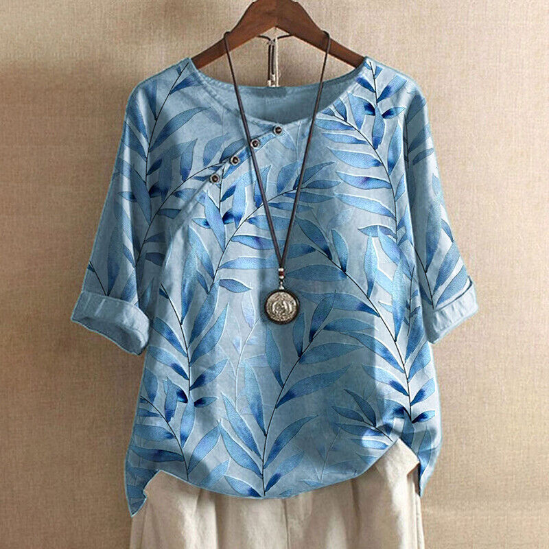 CALORA_ Alice | Vintage Retro bloemenshirt