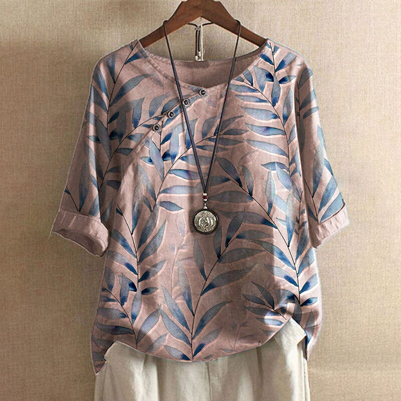 CALORA_ Alice | Vintage Retro bloemenshirt