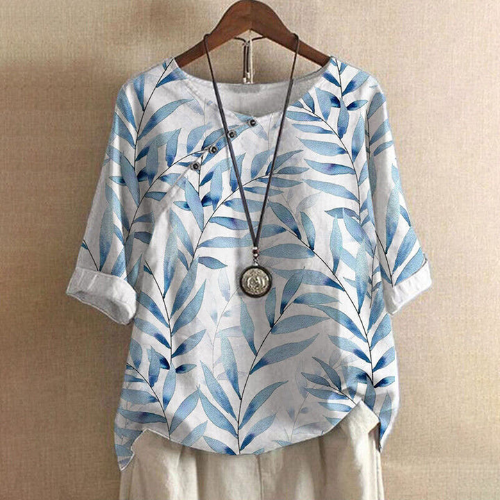 CALORA_ Alice | Vintage Retro bloemenshirt