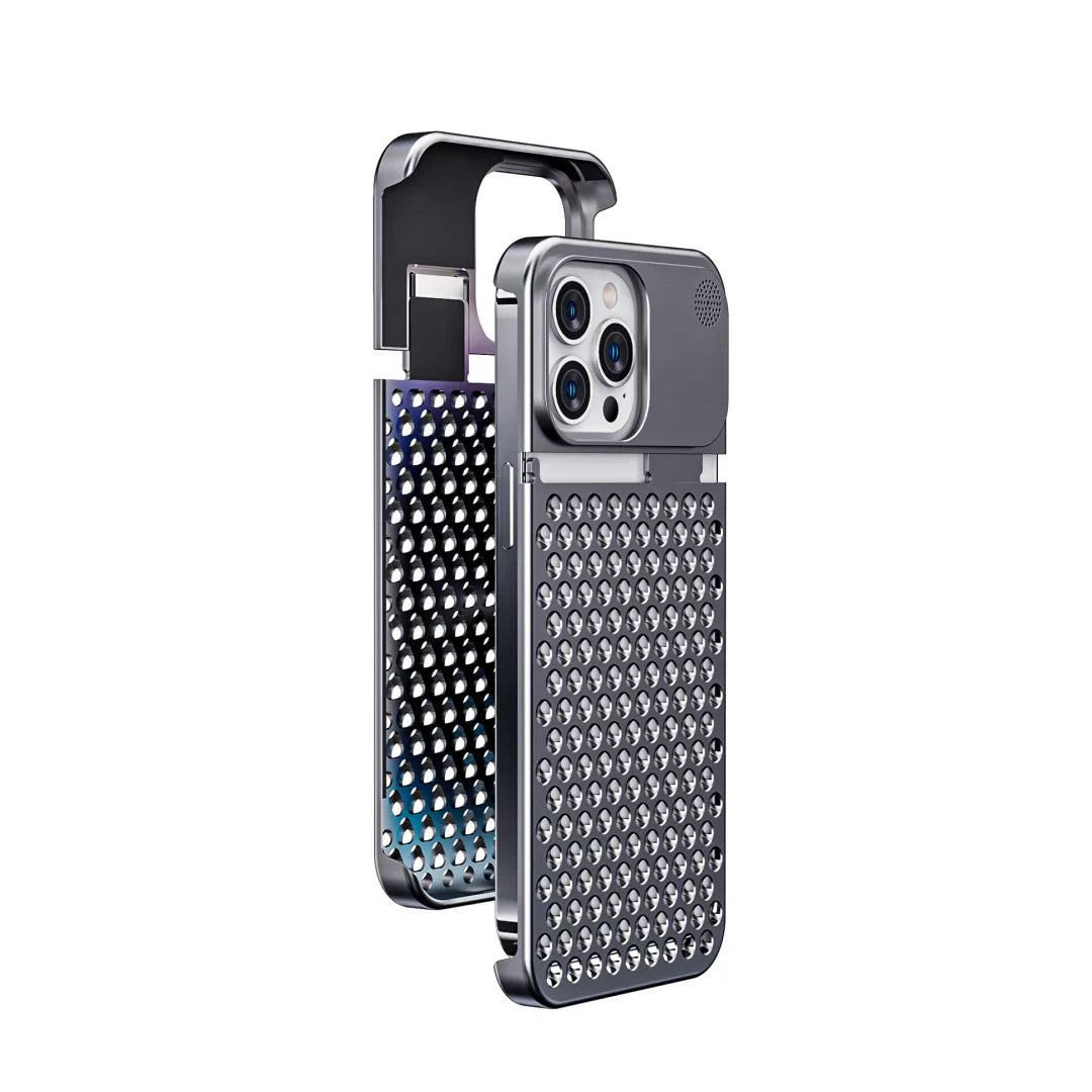 CALORA_ Aluminium Legering Hoes voor iPhone – Slanke en Sterke Bescherming