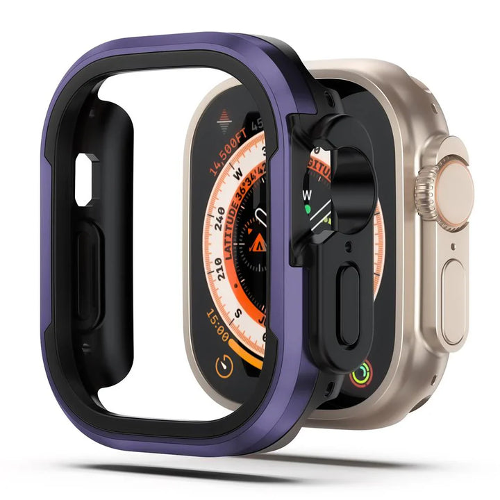 CALORA_ Aluminiumlegering Case Voor Apple Watch Met Volledige Bescherming