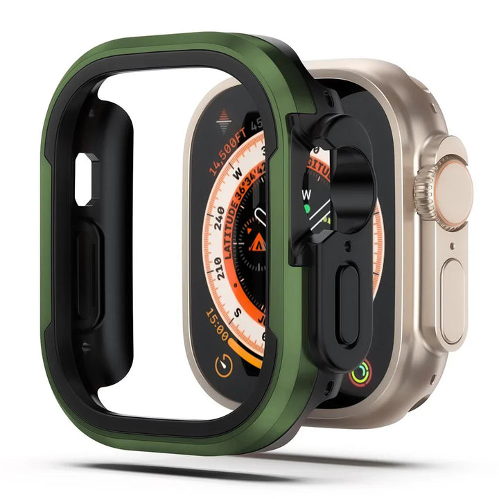 CALORA_ Aluminiumlegering Case Voor Apple Watch Met Volledige Bescherming