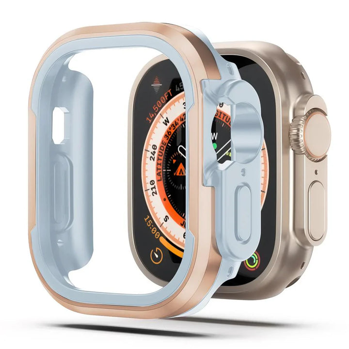 CALORA_ Aluminiumlegering Case Voor Apple Watch Met Volledige Bescherming