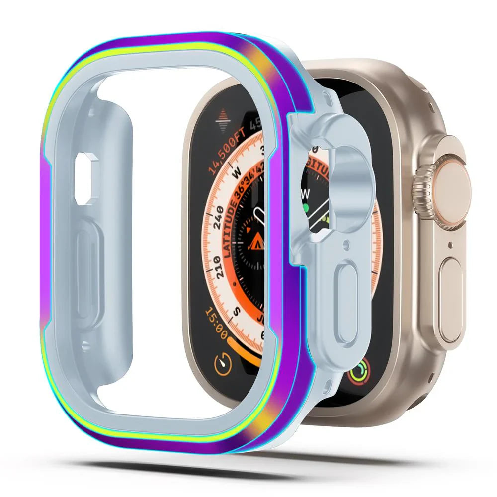 CALORA_ Aluminiumlegering Case Voor Apple Watch Met Volledige Bescherming