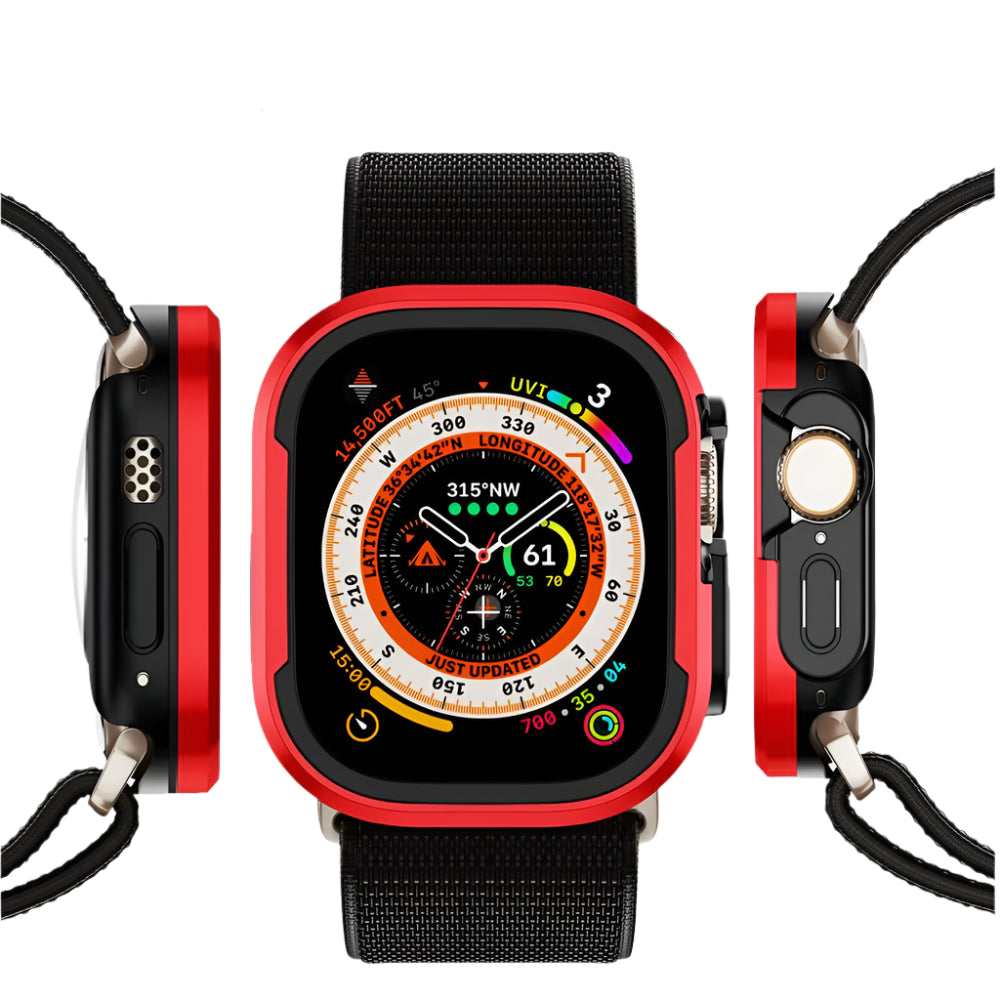 CALORA_ Aluminiumlegering Case Voor Apple Watch Met Volledige Bescherming