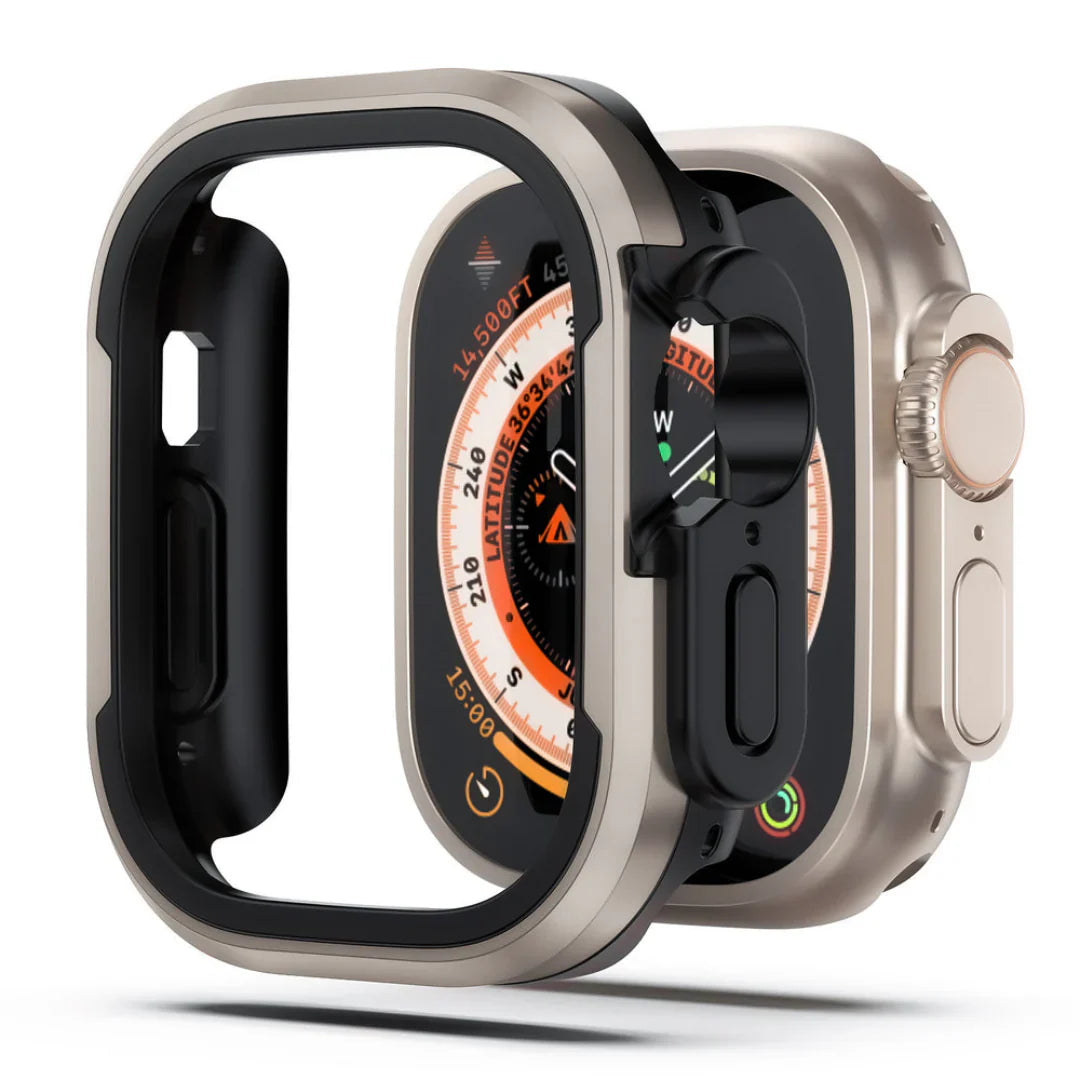 CALORA_ Aluminiumlegering Case Voor Apple Watch Met Volledige Bescherming