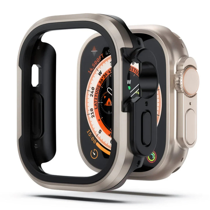 CALORA_ Aluminiumlegering Case Voor Apple Watch Met Volledige Bescherming
