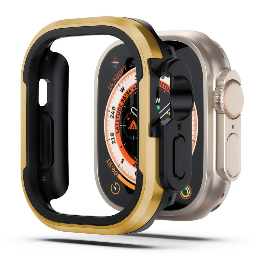 CALORA_ Aluminiumlegering Case Voor Apple Watch Met Volledige Bescherming