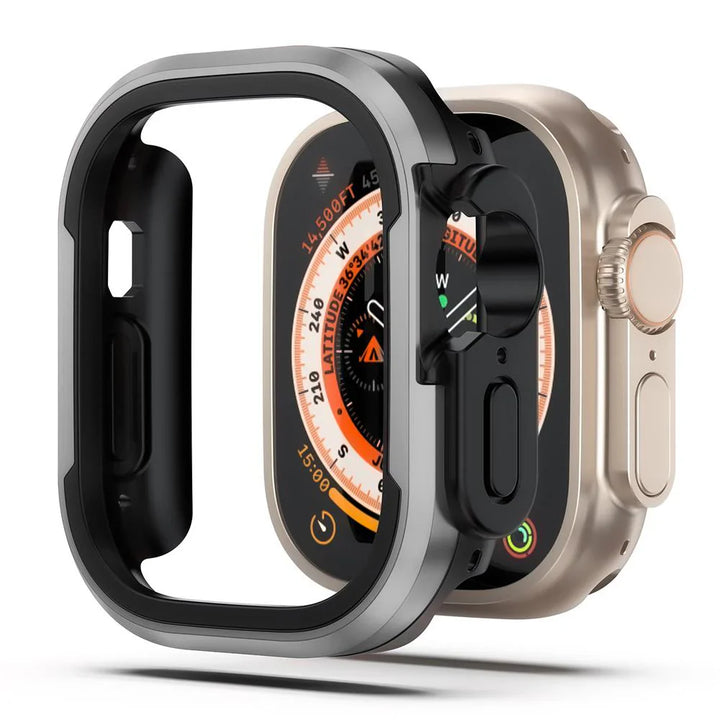 CALORA_ Aluminiumlegering Case Voor Apple Watch Met Volledige Bescherming