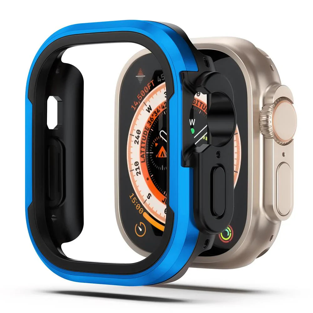 CALORA_ Aluminiumlegering Case Voor Apple Watch Met Volledige Bescherming