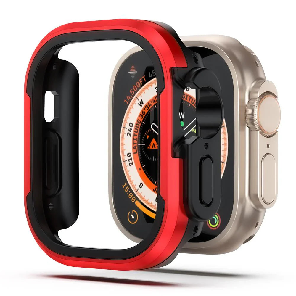 CALORA_ Aluminiumlegering Case Voor Apple Watch Met Volledige Bescherming