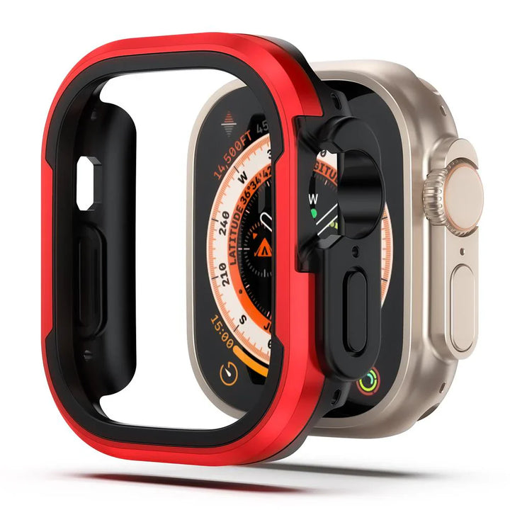 CALORA_ Aluminiumlegering Case Voor Apple Watch Met Volledige Bescherming